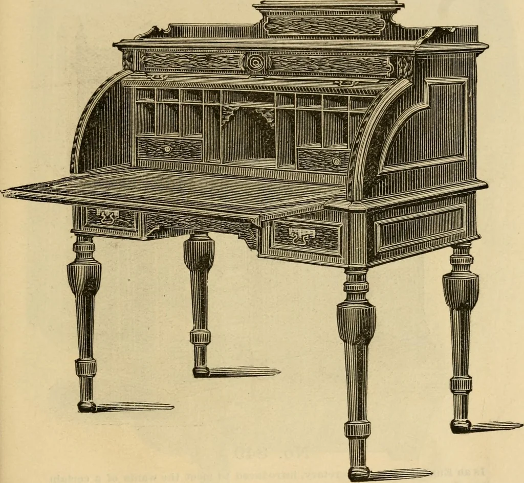 An illustration from Illustrated catalogue of office and library furniture., 1885, leaf 82