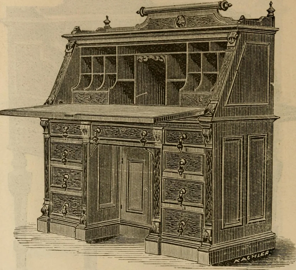 An illustration from Illustrated catalogue of office and library furniture., 1885, leaf 83