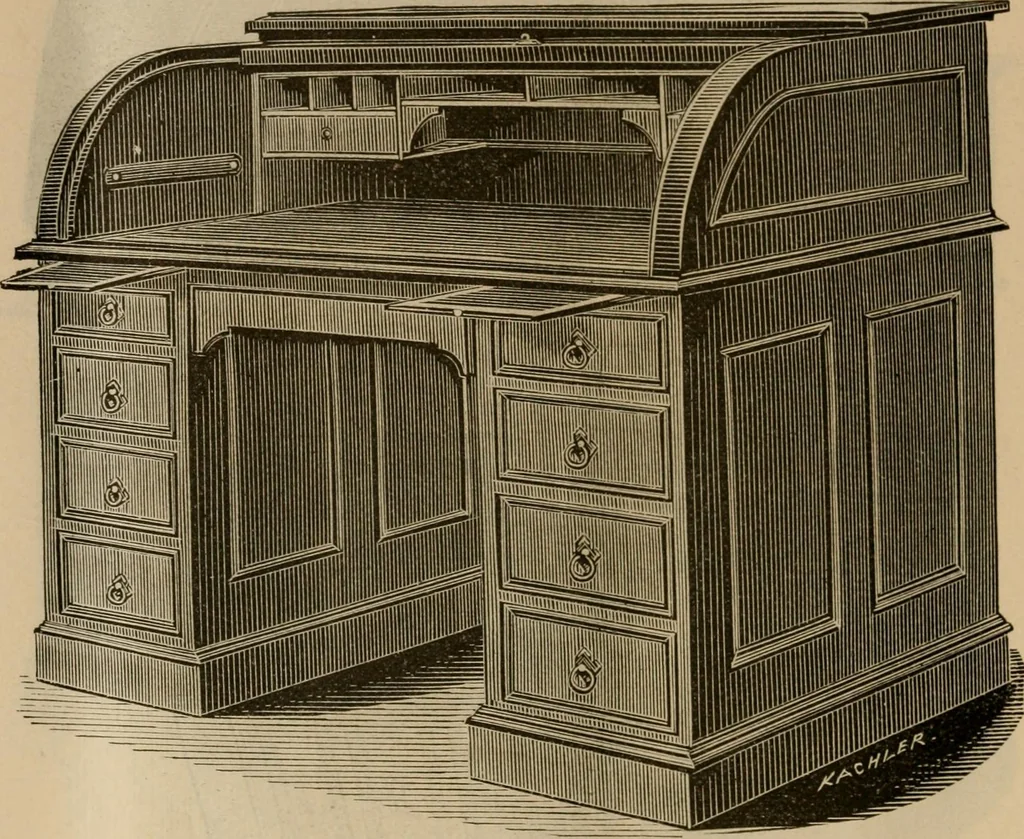 An illustration from Illustrated catalogue of office and library furniture., 1885, leaf 87