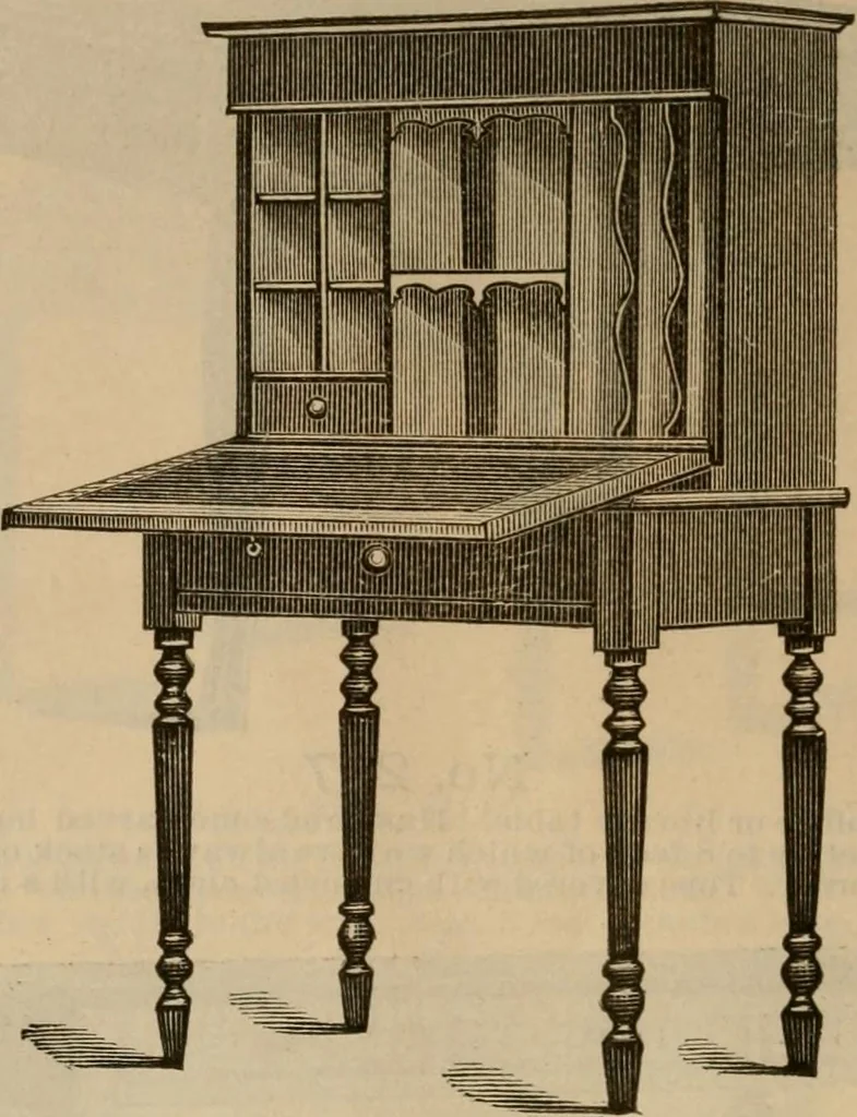 An illustration from Illustrated catalogue of office and library furniture., 1885, leaf 9