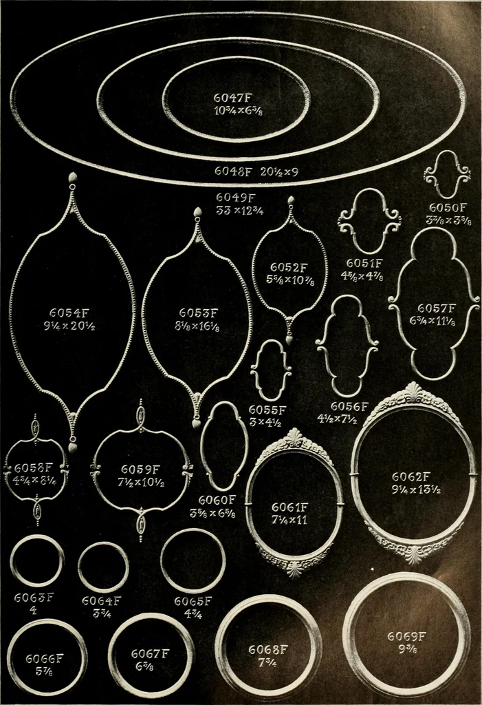 An illustration from Illustrated catalogue of period ornaments cast in composition and wood fibre for woodwork-furniture, 1900, leaf 142
