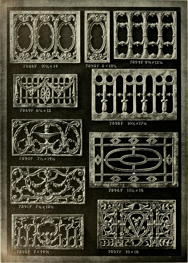 An illustration from Illustrated catalogue of period ornaments cast in composition and wood fibre for woodwork-furniture, 1900, leaf 171