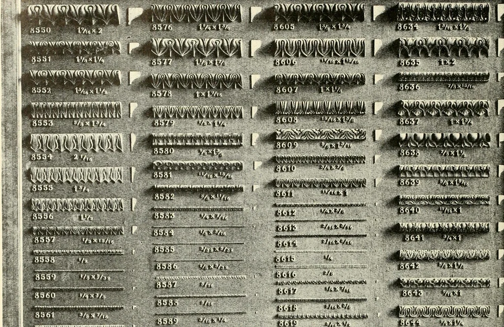 An illustration from Illustrated catalogue of period ornaments cast in composition and wood fibre for woodwork-furniture, 1900, leaf 239