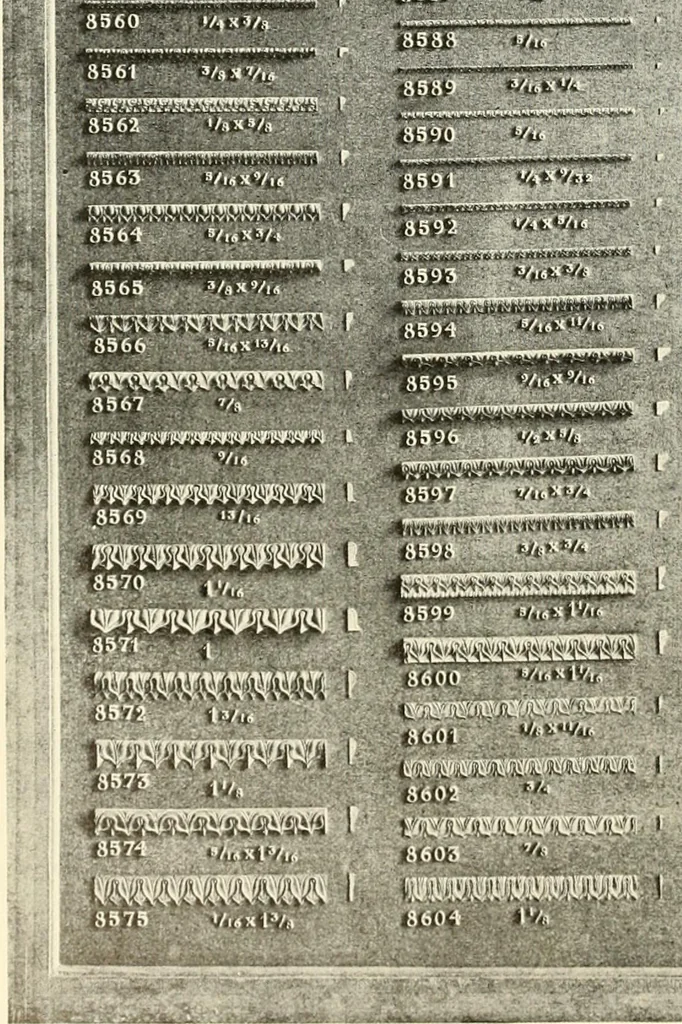 An illustration from Illustrated catalogue of period ornaments cast in composition and wood fibre for woodwork-furniture, 1900, leaf 239