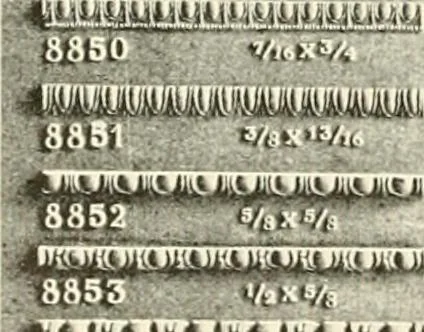 An illustration from Illustrated catalogue of period ornaments cast in composition and wood fibre for woodwork-furniture, 1900, leaf 243
