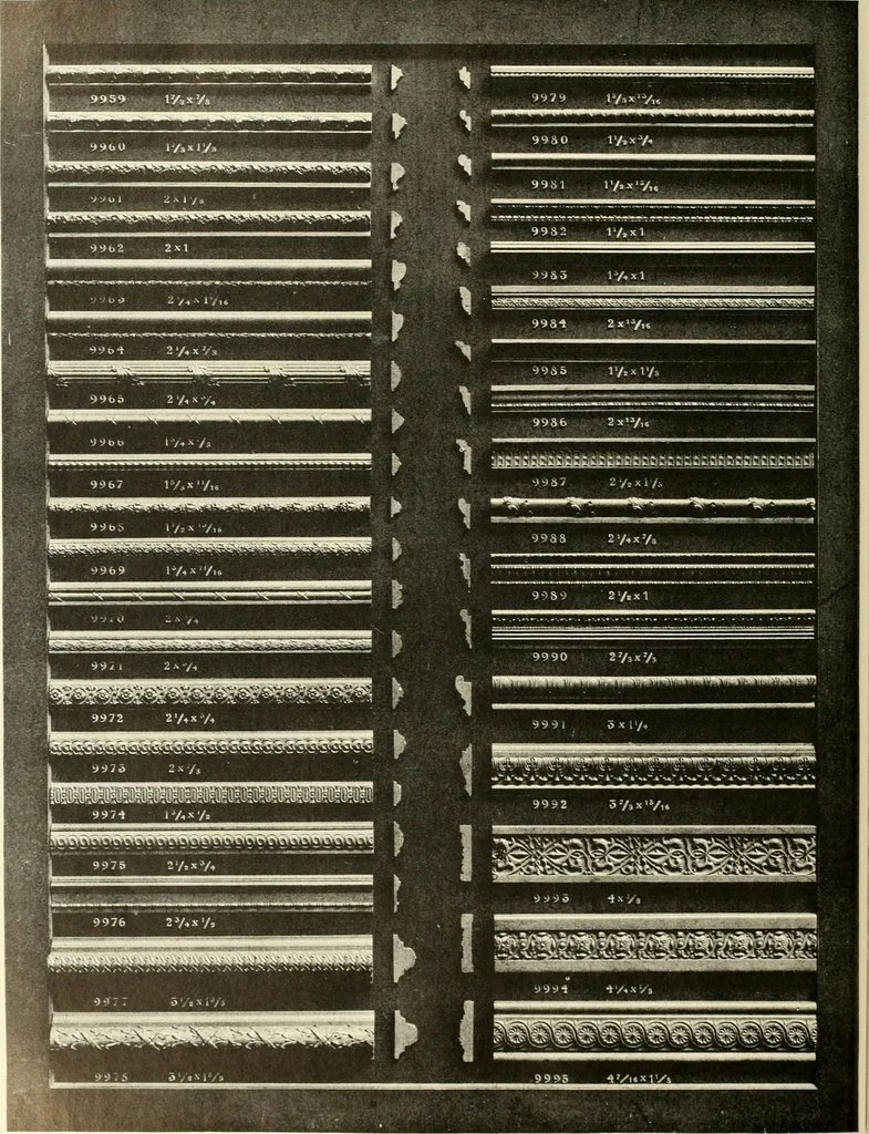 An illustration from Illustrated catalogue of period ornaments cast in composition and wood fibre for woodwork-furniture, 1900, leaf 265