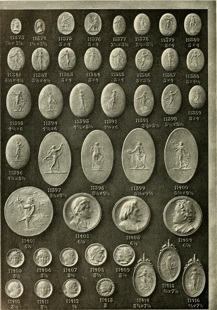An illustration from Illustrated catalogue of period ornaments cast in composition and wood fibre for woodwork-furniture, 1900, leaf 283