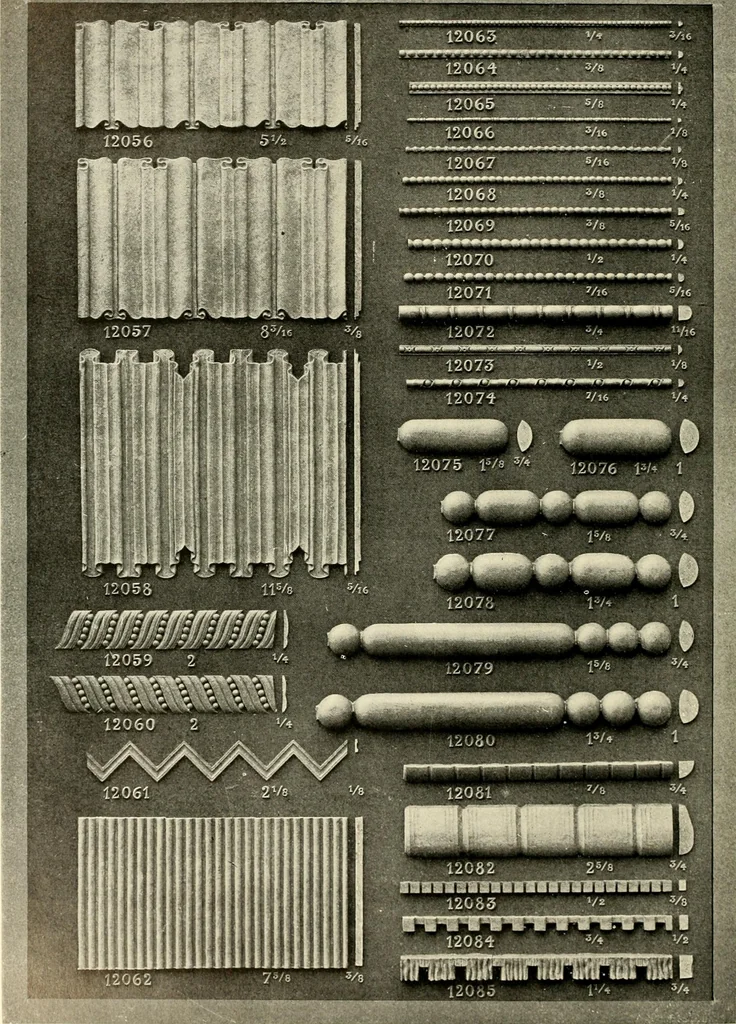 An illustration from Illustrated catalogue of period ornaments cast in composition and wood fibre for woodwork-furniture, 1900, leaf 305