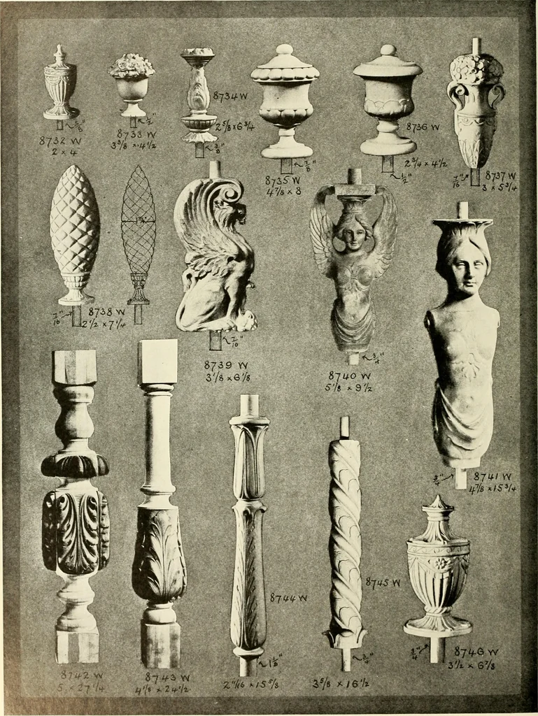 An illustration from Illustrated catalogue of period ornaments cast in composition and wood fibre for woodwork-furniture, 1900, leaf 311