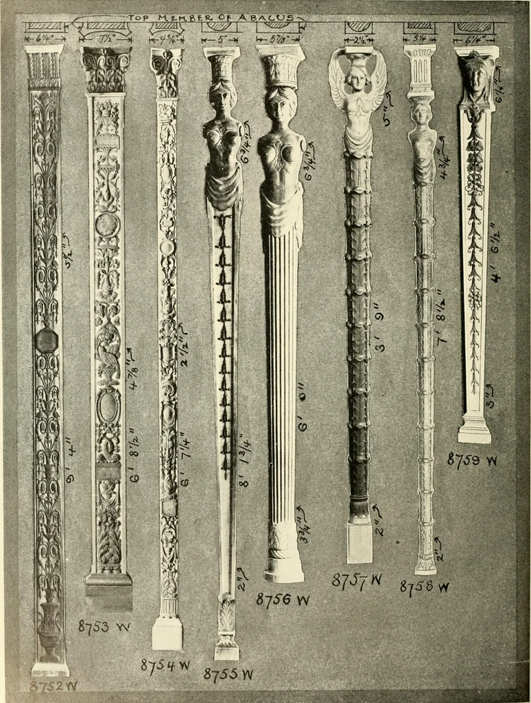 An illustration from Illustrated catalogue of period ornaments cast in composition and wood fibre for woodwork-furniture, 1900, leaf 313