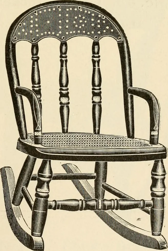An illustration from Illustrated catalogue of the Sheboygan Chair Company., 1889, leaf 196