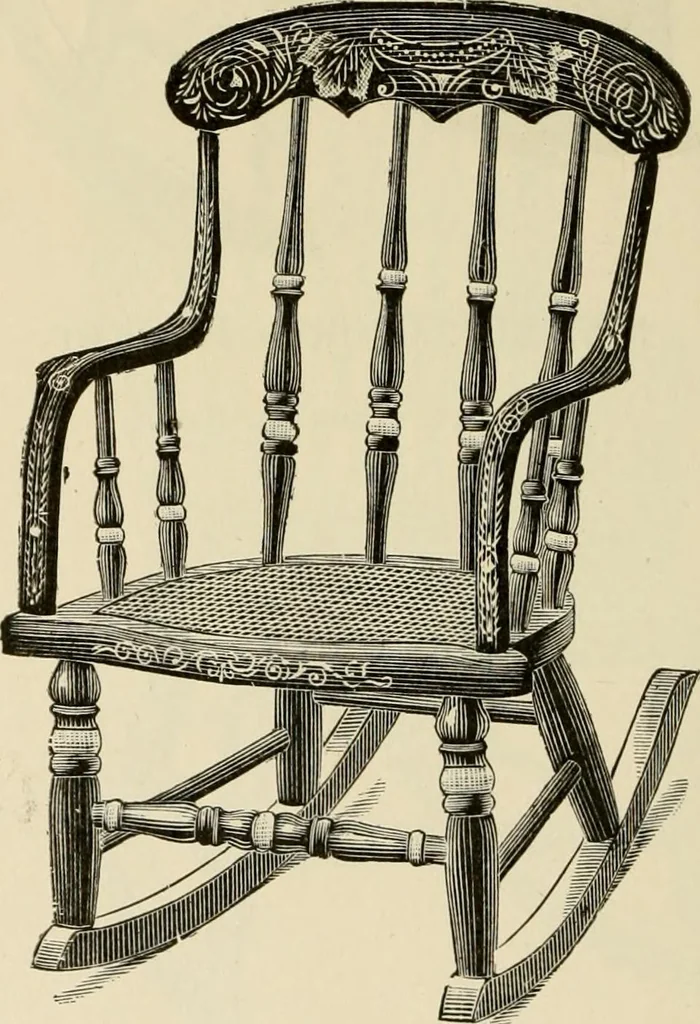 An illustration from Illustrated catalogue of the Sheboygan Chair Company., 1889, leaf 197