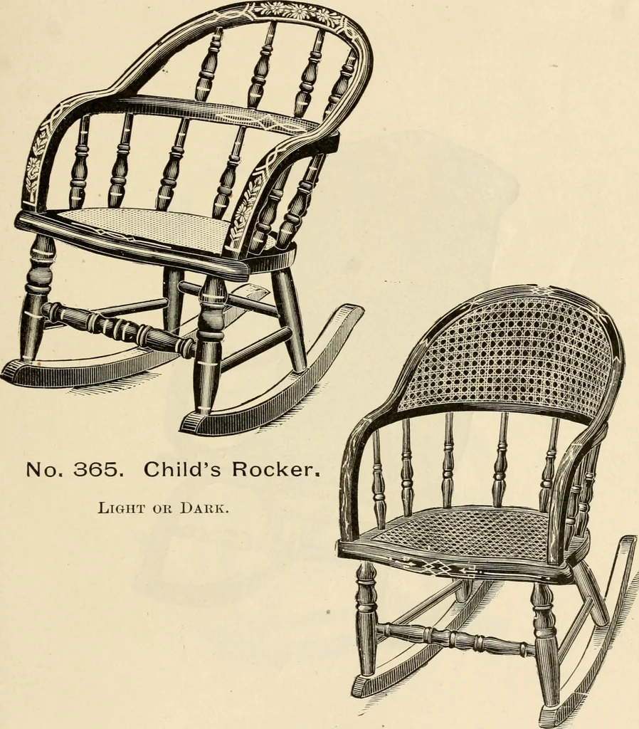 An illustration from Illustrated catalogue of the Sheboygan Chair Company., 1889, leaf 198