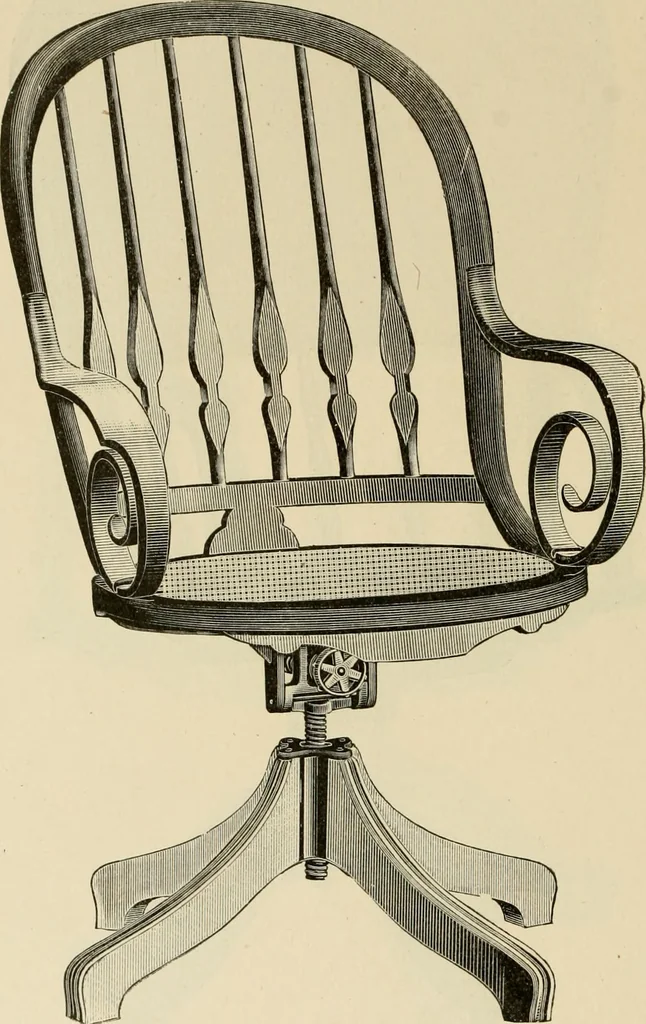 An illustration from Illustrated catalogue of the Sheboygan Chair Company., 1889, leaf 23