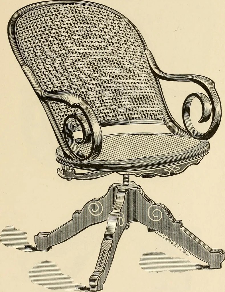 An illustration from Illustrated catalogue of the Sheboygan Chair Company., 1889, leaf 24