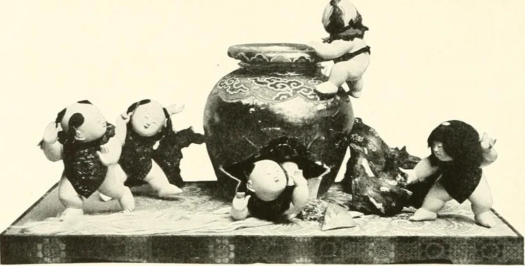 An illustration from Illustrated catalogue of a remarkable collection of ancient oriental imperial treasures of rare artistic distinction, recently procured in China and Japan, to be sold at unrestricted public sale by direction of the well-known firm of Messrs. Yamanaka & Co. .., 1916, leaf 115