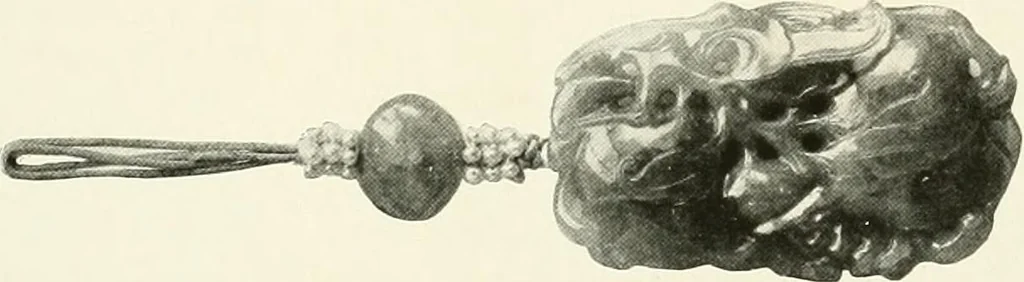 An illustration from Illustrated catalogue of a remarkable collection of ancient oriental imperial treasures of rare artistic distinction, recently procured in China and Japan, to be sold at unrestricted public sale by direction of the well-known firm of Messrs. Yamanaka & Co. .., 1916, leaf 26