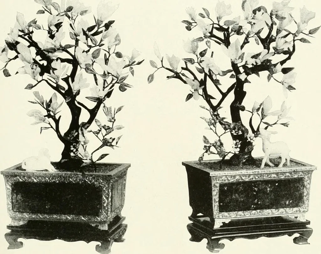 An illustration from Illustrated catalogue of a remarkable collection of ancient oriental imperial treasures of rare artistic distinction, recently procured in China and Japan, to be sold at unrestricted public sale by direction of the well-known firm of Messrs. Yamanaka & Co. .., 1916, leaf 66