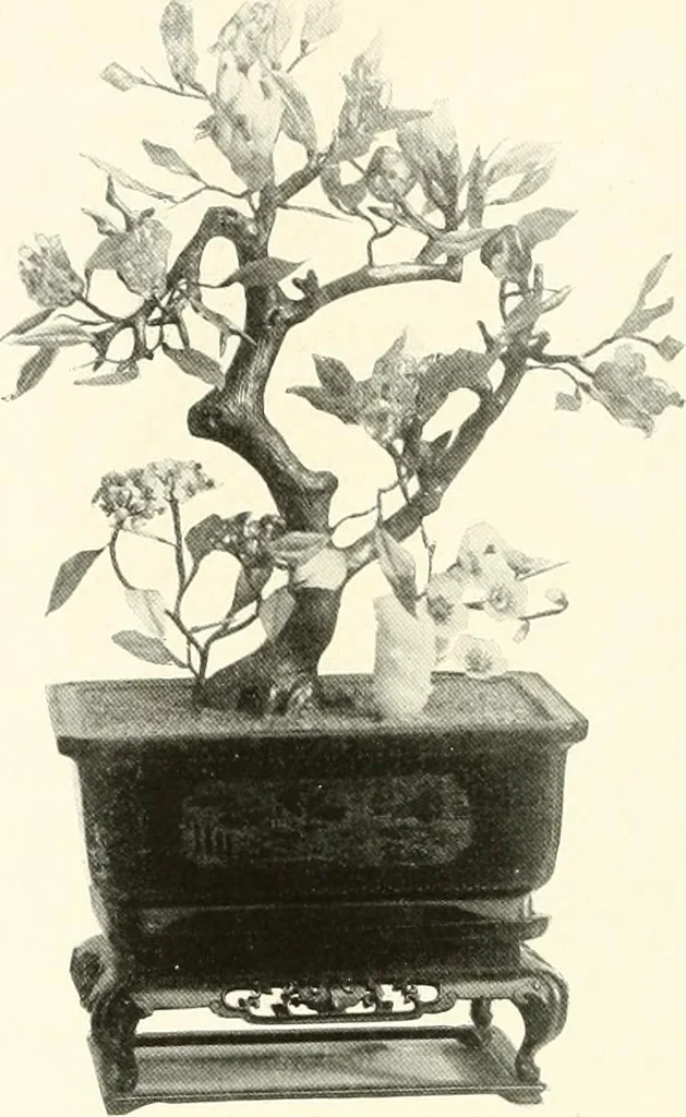 An illustration from Illustrated catalogue of a remarkable collection of ancient oriental imperial treasures of rare artistic distinction, recently procured in China and Japan, to be sold at unrestricted public sale by direction of the well-known firm of Messrs. Yamanaka & Co. .., 1916, leaf 67