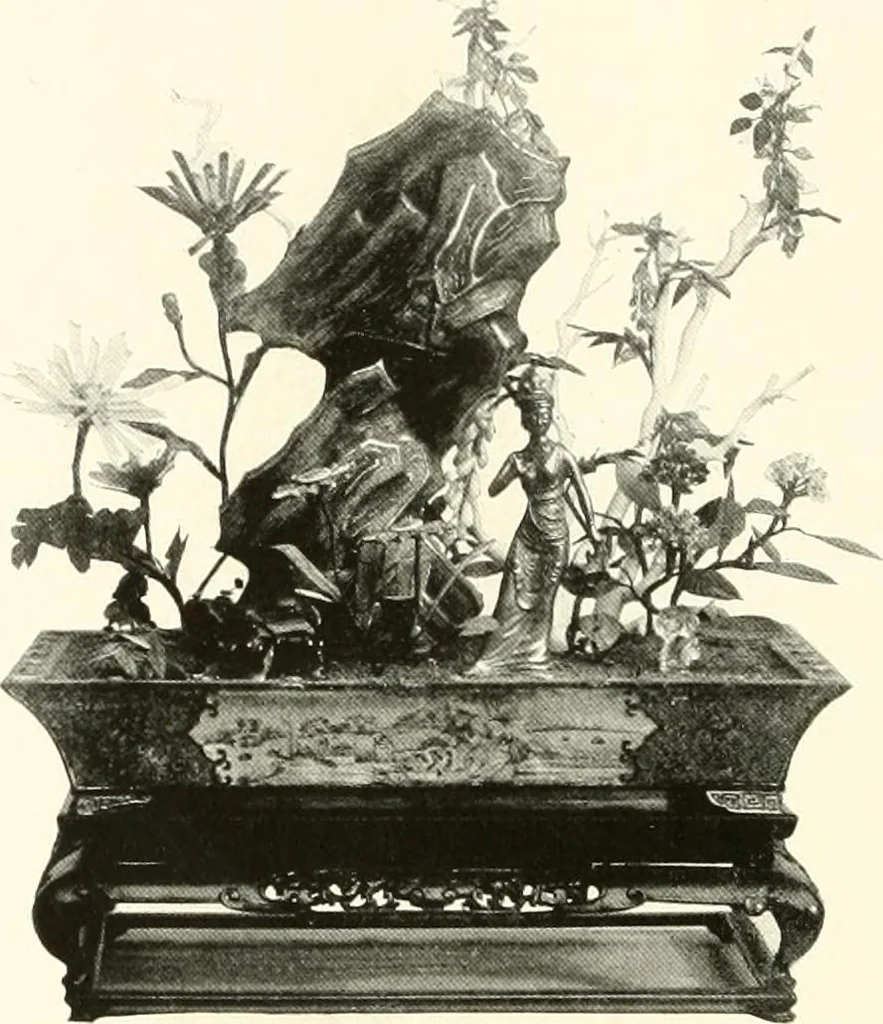 An illustration from Illustrated catalogue of a remarkable collection of ancient oriental imperial treasures of rare artistic distinction, recently procured in China and Japan, to be sold at unrestricted public sale by direction of the well-known firm of Messrs. Yamanaka & Co. .., 1916, leaf 71