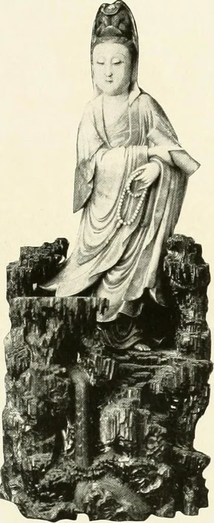 An illustration from Illustrated catalogue of a remarkable collection of ancient oriental imperial treasures of rare artistic distinction, recently procured in China and Japan, to be sold at unrestricted public sale by direction of the well-known firm of Messrs. Yamanaka & Co. .., 1916, leaf 72