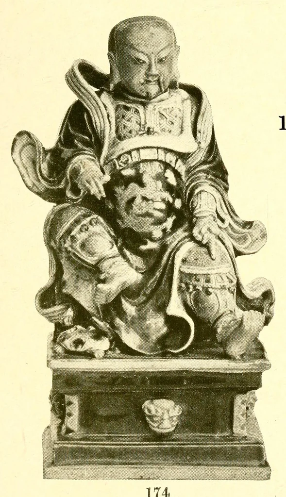 An illustration from Illustrated catalogue of a remarkable collection of early Chinese pottery porcelains and bronzes of the Han, T'Ang, Sung, Yuan and Ming dynasties including many mortuary objects which rank in archaeological importance with the specimens found in Egyptian tombs, and other rare objects which are of uncommon interest to connoisseurs, amateurs and art institutions, 1912, leaf 93