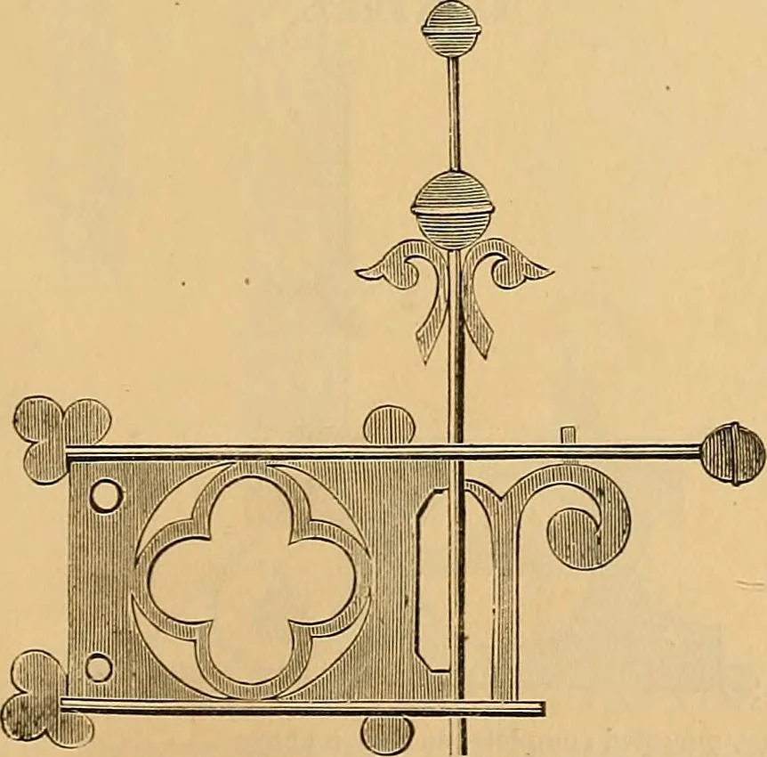 An illustration from Illustrated catalogue and price list of copper weather vanes, bannerets and finials / manufactured by A.B. & W.T. Westervelt., 1883, leaf 100
