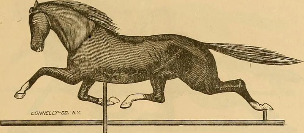 An illustration from Illustrated catalogue and price list of copper weather vanes, bannerets and finials / manufactured by A.B. & W.T. Westervelt., 1883, leaf 16