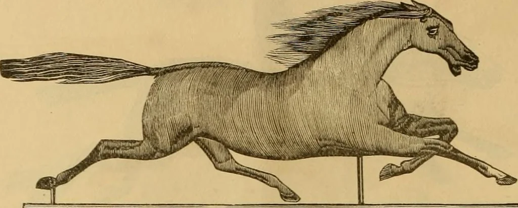 An illustration from Illustrated catalogue and price list of copper weather vanes, bannerets and finials / manufactured by A.B. & W.T. Westervelt., 1883, leaf 19