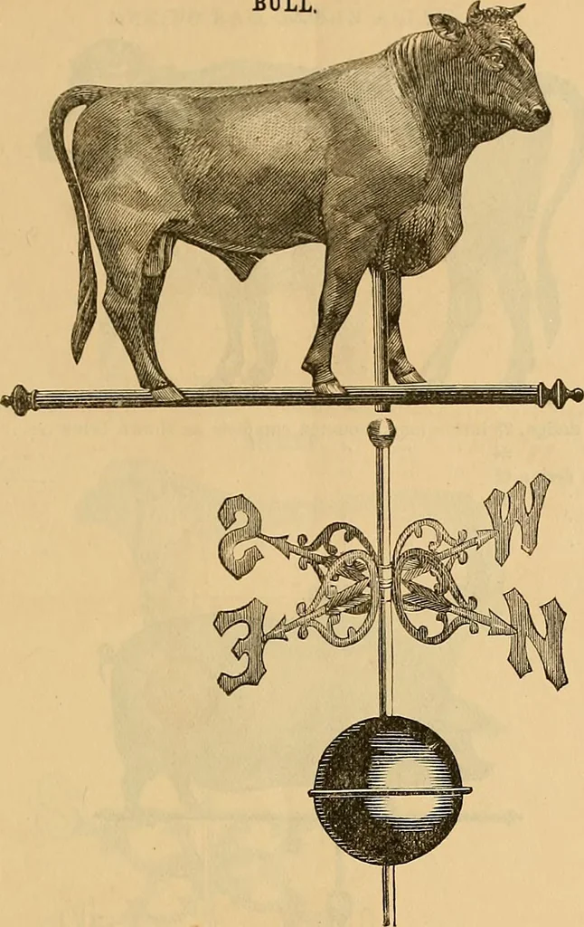 An illustration from Illustrated catalogue and price list of copper weather vanes, bannerets and finials / manufactured by A.B. & W.T. Westervelt., 1883, leaf 24