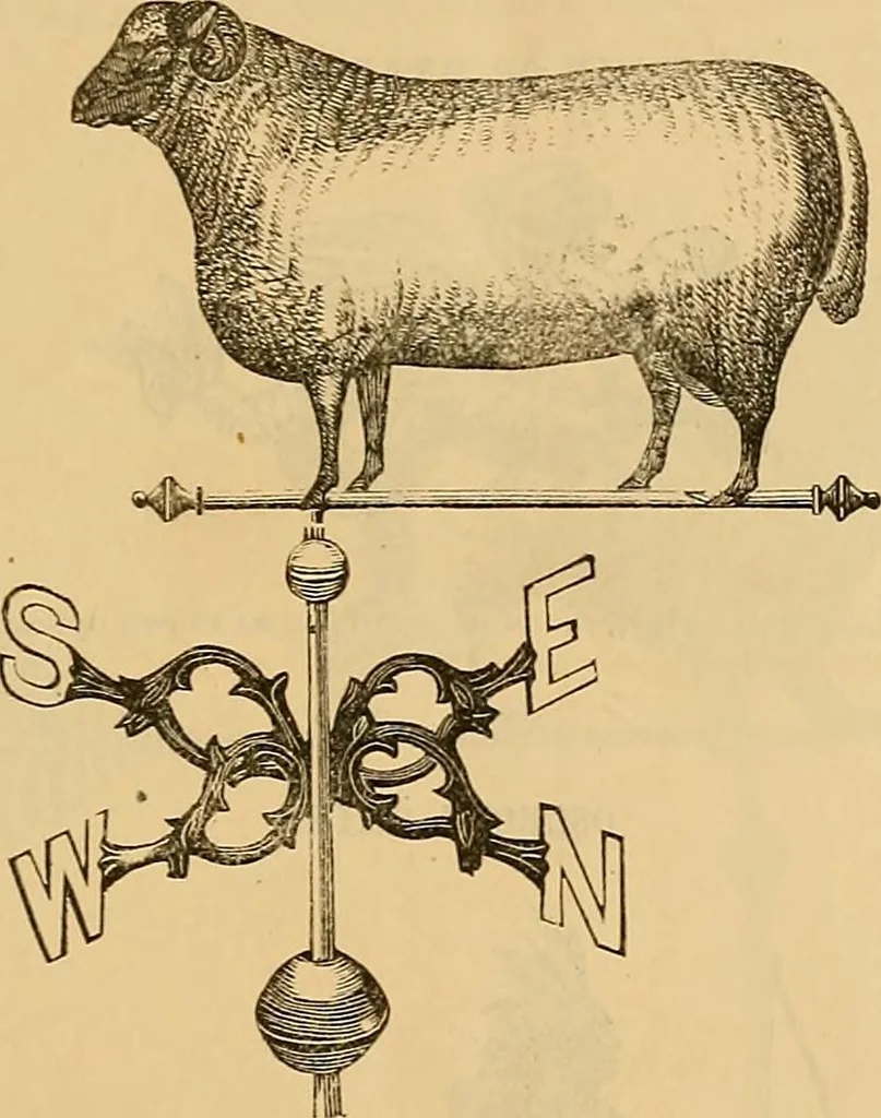 An illustration from Illustrated catalogue and price list of copper weather vanes, bannerets and finials / manufactured by A.B. & W.T. Westervelt., 1883, leaf 26