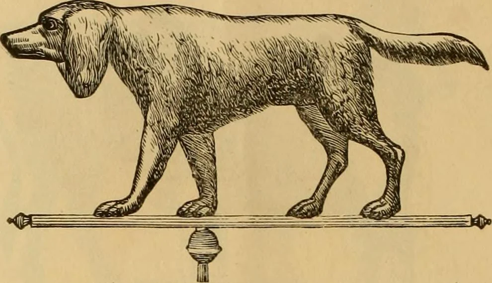 An illustration from Illustrated catalogue and price list of copper weather vanes, bannerets and finials / manufactured by A.B. & W.T. Westervelt., 1883, leaf 27
