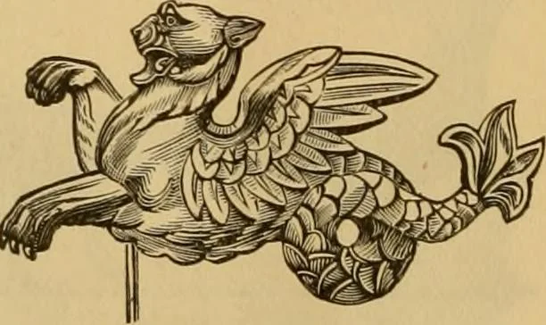 An illustration from Illustrated catalogue and price list of copper weather vanes, bannerets and finials / manufactured by A.B. & W.T. Westervelt., 1883, leaf 27