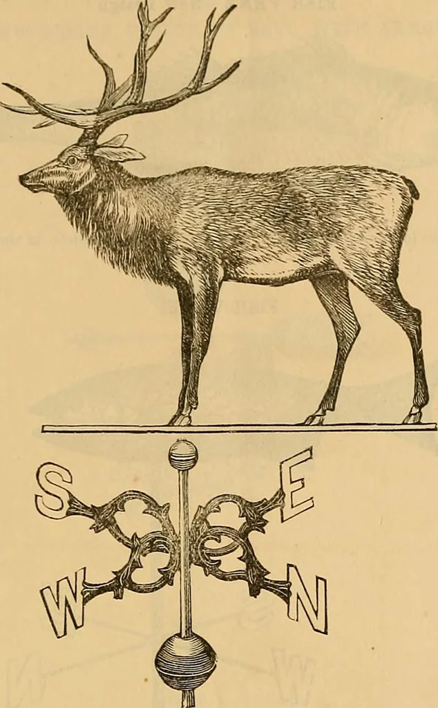 An illustration from Illustrated catalogue and price list of copper weather vanes, bannerets and finials / manufactured by A.B. & W.T. Westervelt., 1883, leaf 30