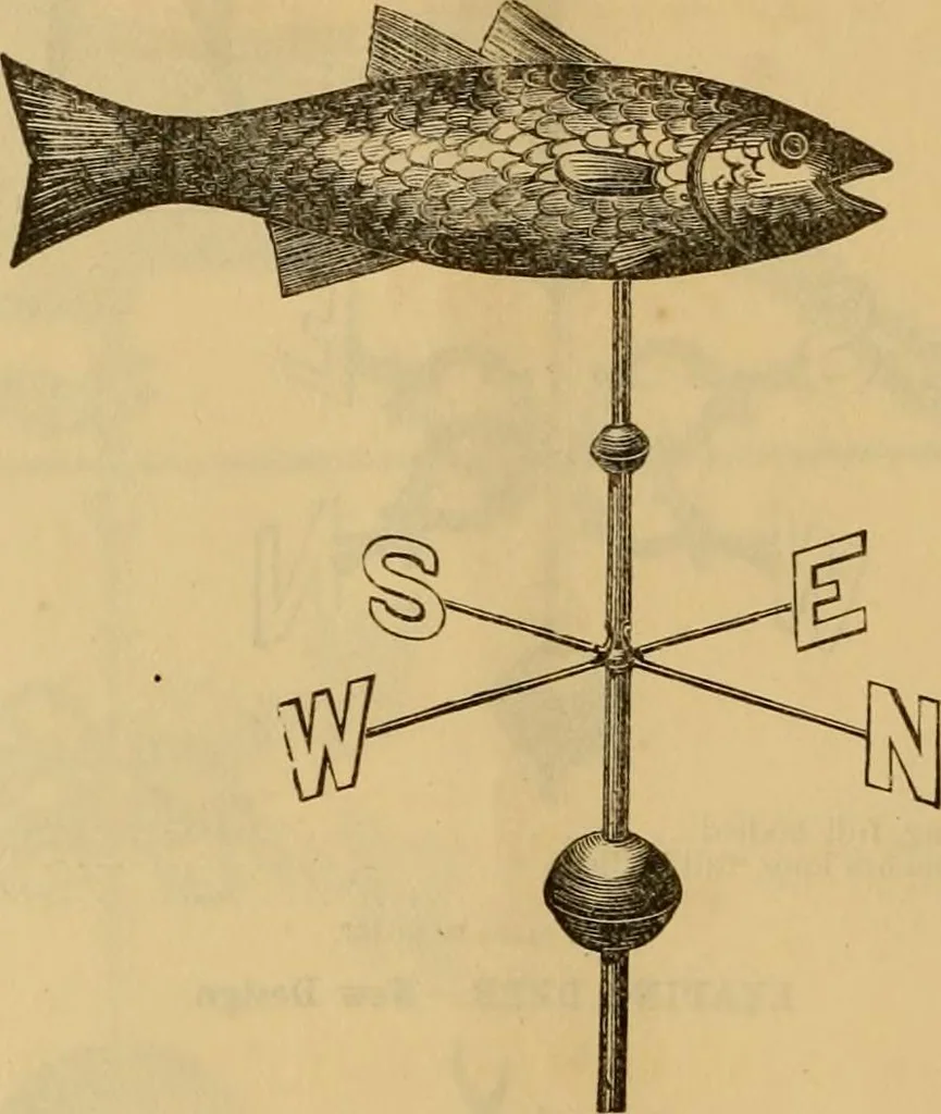 An illustration from Illustrated catalogue and price list of copper weather vanes, bannerets and finials / manufactured by A.B. & W.T. Westervelt., 1883, leaf 31