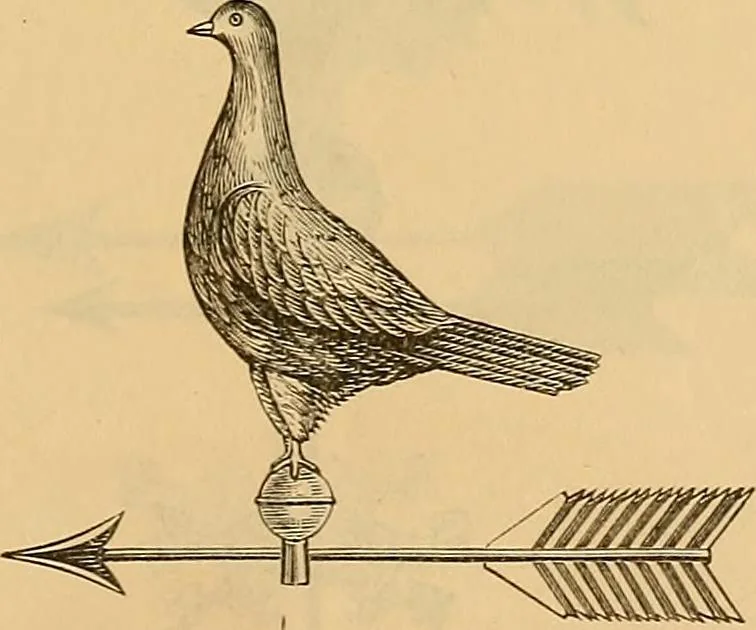 An illustration from Illustrated catalogue and price list of copper weather vanes, bannerets and finials / manufactured by A.B. & W.T. Westervelt., 1883, leaf 32