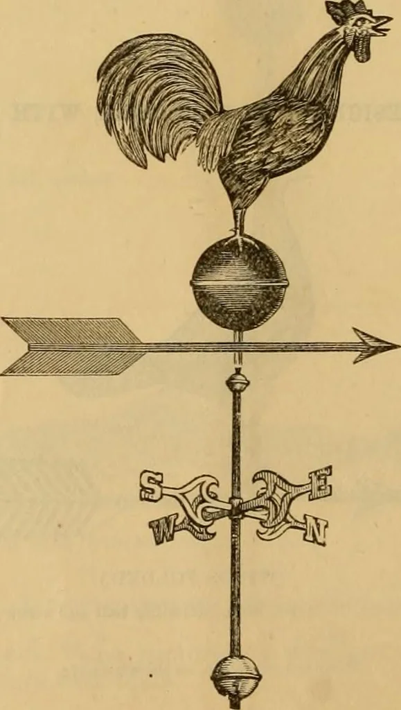 An illustration from Illustrated catalogue and price list of copper weather vanes, bannerets and finials / manufactured by A.B. & W.T. Westervelt., 1883, leaf 33