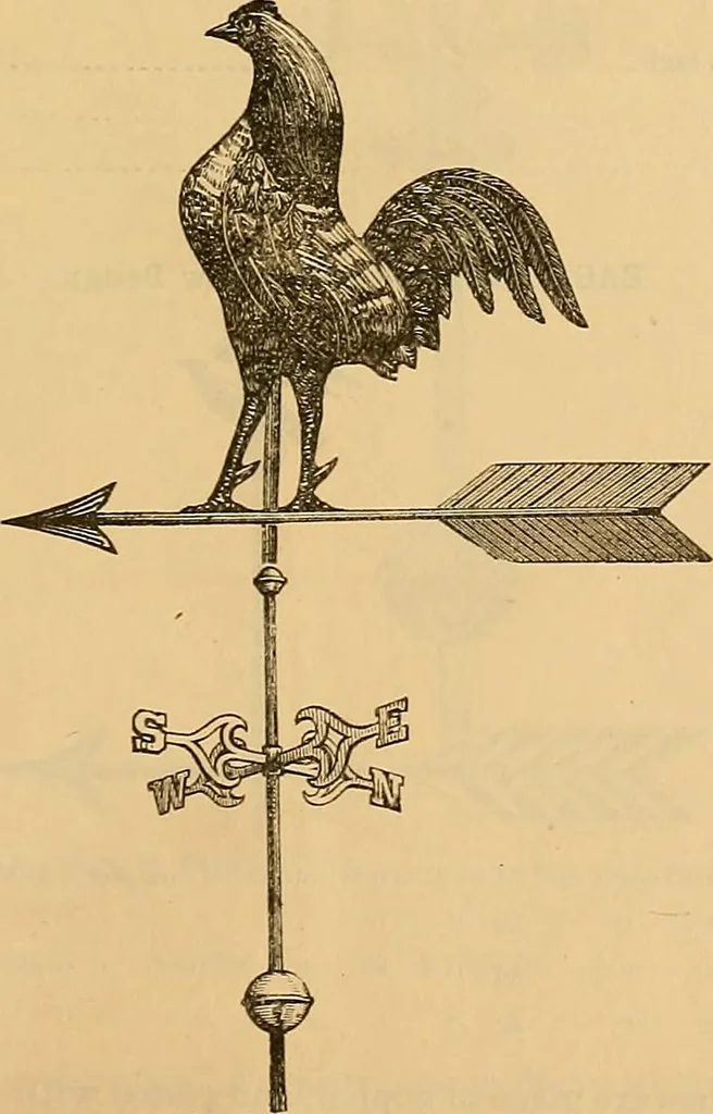 An illustration from Illustrated catalogue and price list of copper weather vanes, bannerets and finials / manufactured by A.B. & W.T. Westervelt., 1883, leaf 34