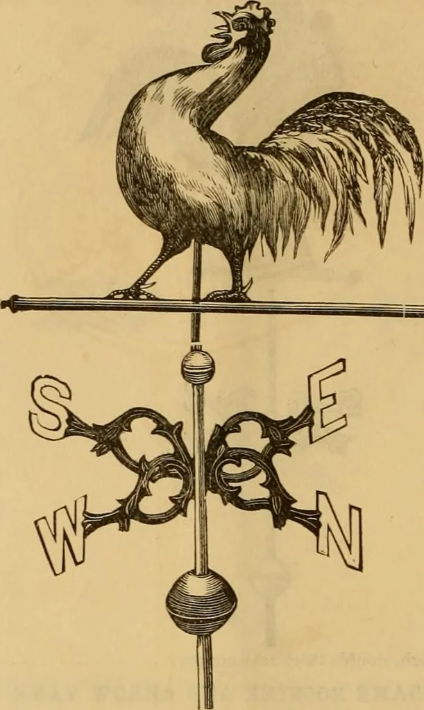 An illustration from Illustrated catalogue and price list of copper weather vanes, bannerets and finials / manufactured by A.B. & W.T. Westervelt., 1883, leaf 35
