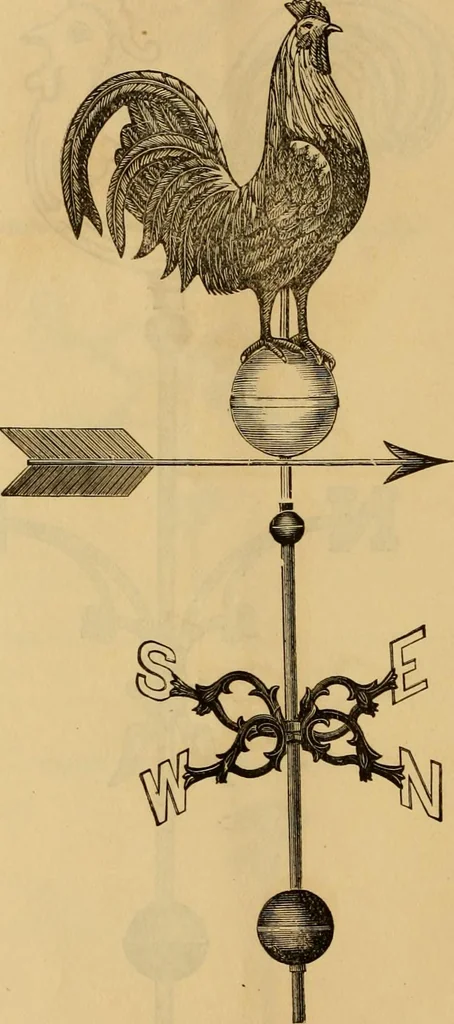 An illustration from Illustrated catalogue and price list of copper weather vanes, bannerets and finials / manufactured by A.B. & W.T. Westervelt., 1883, leaf 37