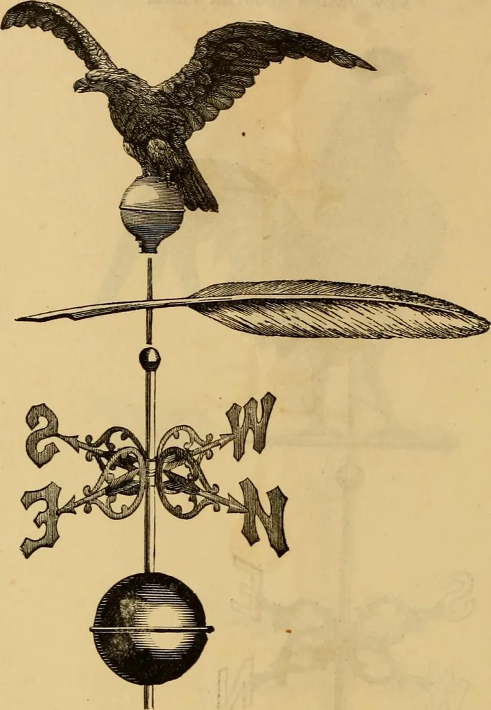 An illustration from Illustrated catalogue and price list of copper weather vanes, bannerets and finials / manufactured by A.B. & W.T. Westervelt., 1883, leaf 39
