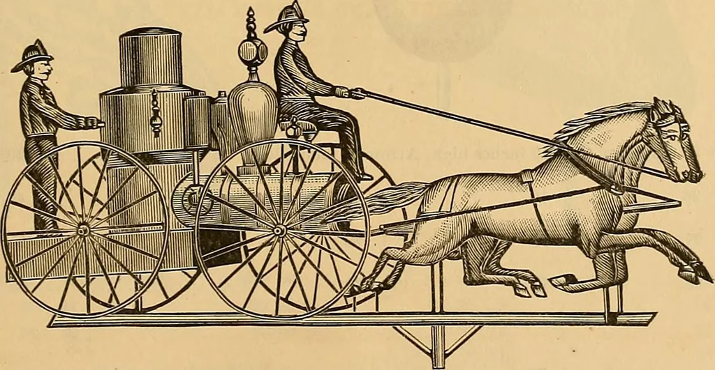 An illustration from Illustrated catalogue and price list of copper weather vanes, bannerets and finials / manufactured by A.B. & W.T. Westervelt., 1883, leaf 46