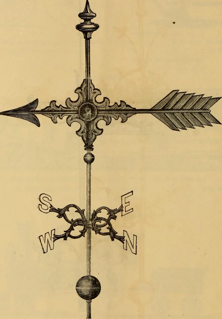 An illustration from Illustrated catalogue and price list of copper weather vanes, bannerets and finials / manufactured by A.B. & W.T. Westervelt., 1883, leaf 53
