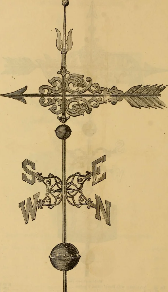 An illustration from Illustrated catalogue and price list of copper weather vanes, bannerets and finials / manufactured by A.B. & W.T. Westervelt., 1883, leaf 63