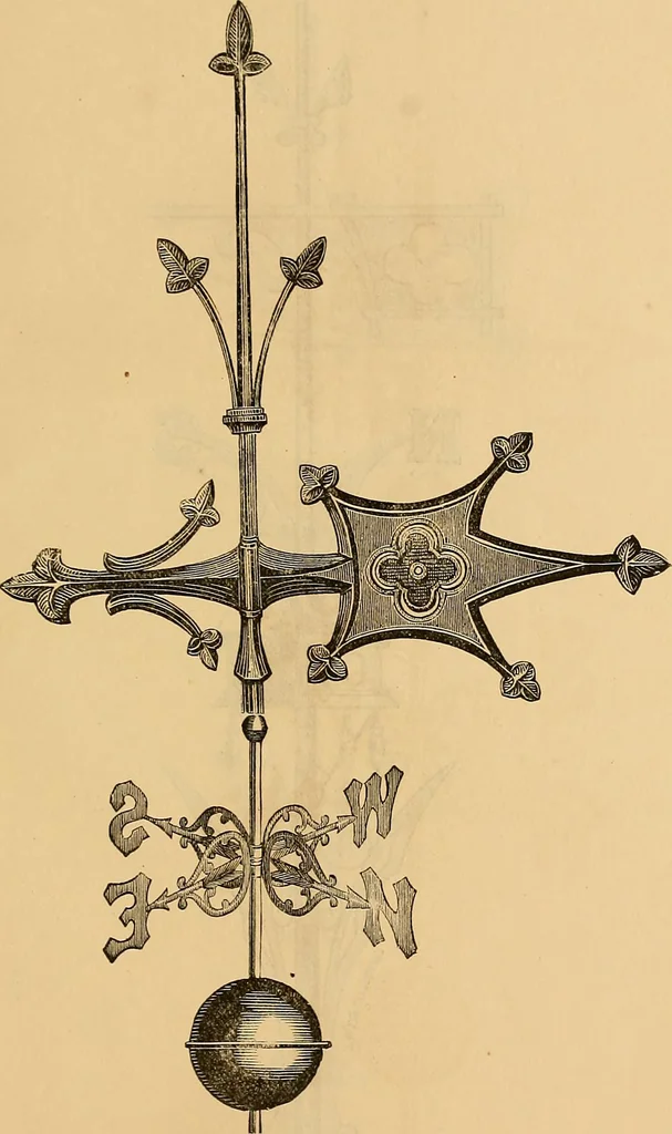 An illustration from Illustrated catalogue and price list of copper weather vanes, bannerets and finials / manufactured by A.B. & W.T. Westervelt., 1883, leaf 64
