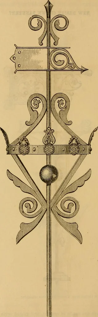 An illustration from Illustrated catalogue and price list of copper weather vanes, bannerets and finials / manufactured by A.B. & W.T. Westervelt., 1883, leaf 67