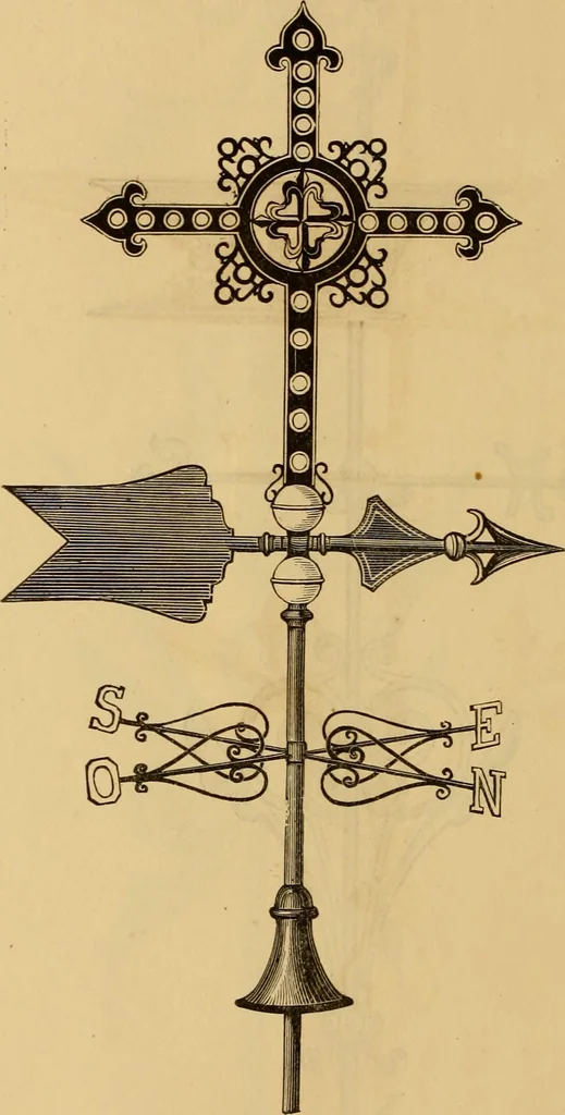 An illustration from Illustrated catalogue and price list of copper weather vanes, bannerets and finials / manufactured by A.B. & W.T. Westervelt., 1883, leaf 69