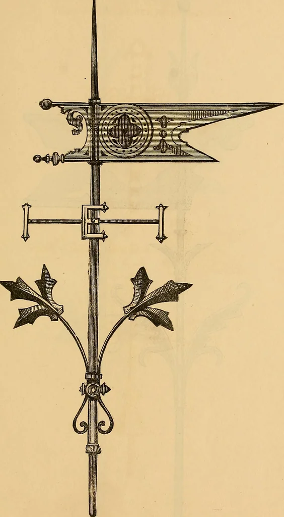 An illustration from Illustrated catalogue and price list of copper weather vanes, bannerets and finials / manufactured by A.B. & W.T. Westervelt., 1883, leaf 70