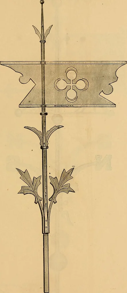 An illustration from Illustrated catalogue and price list of copper weather vanes, bannerets and finials / manufactured by A.B. & W.T. Westervelt., 1883, leaf 72