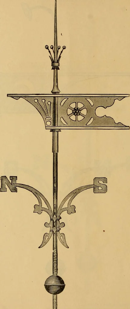 An illustration from Illustrated catalogue and price list of copper weather vanes, bannerets and finials / manufactured by A.B. & W.T. Westervelt., 1883, leaf 83
